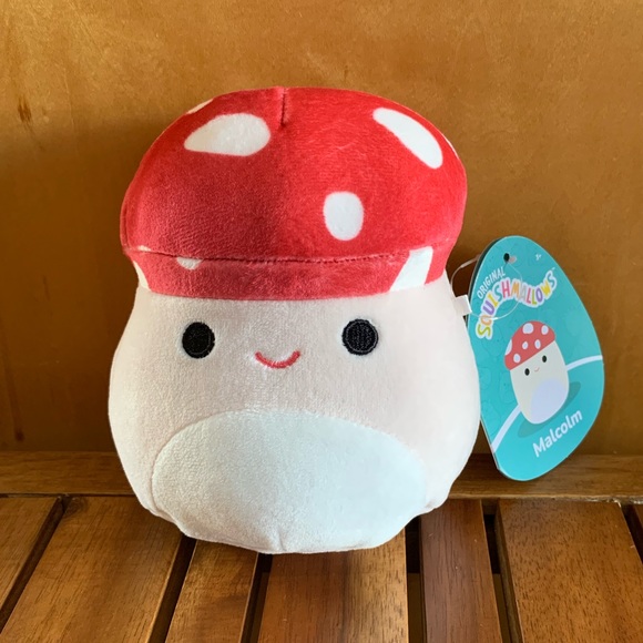Squishmallows Toys Nwt 5 Malcolm The Mushroom Squishmallow Classic